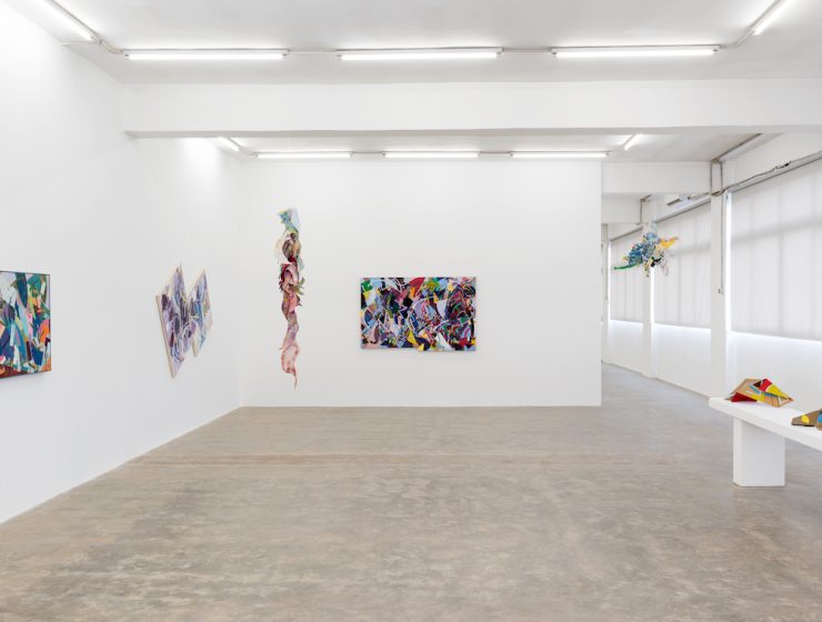 Samia Halaby: De-coding Colour, Exhibition view, Sfeir-Semler Gallery Beirut, Lebanon, 2023. Courtesy the artist and Sfeir-Semler Gallery Beirut/Hamburg.