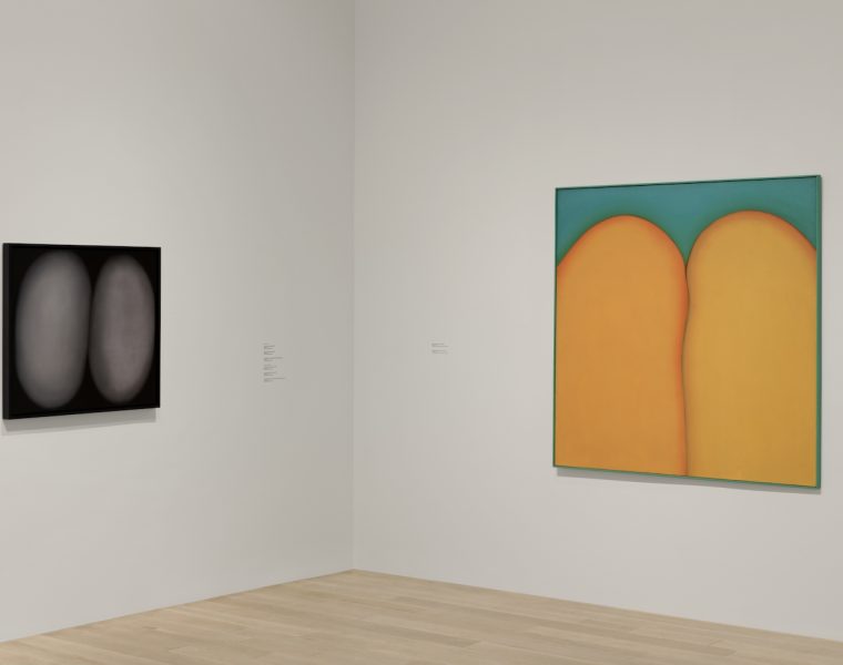 Installation view, "Huguette Caland: Outside the Line" at the Institute of Contemporary Art, Miami. May 3 - Oct 6, 2024. Photography by Zachary Balber.