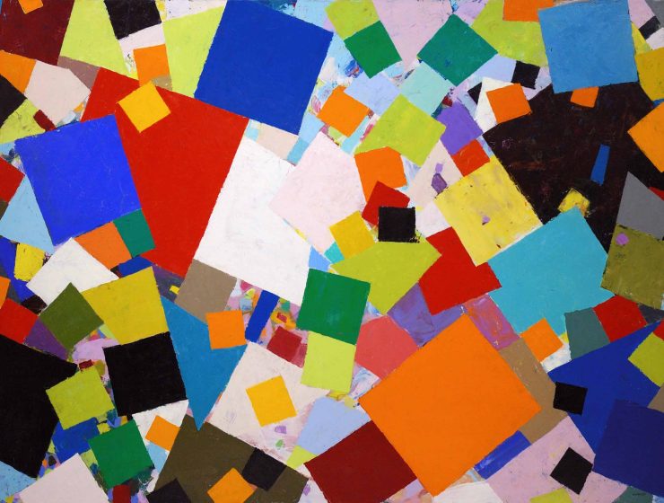 One Yard Past the Shingle Factory, 1982, o.c., 66 x 90 in (1675 x 228.5 cm).