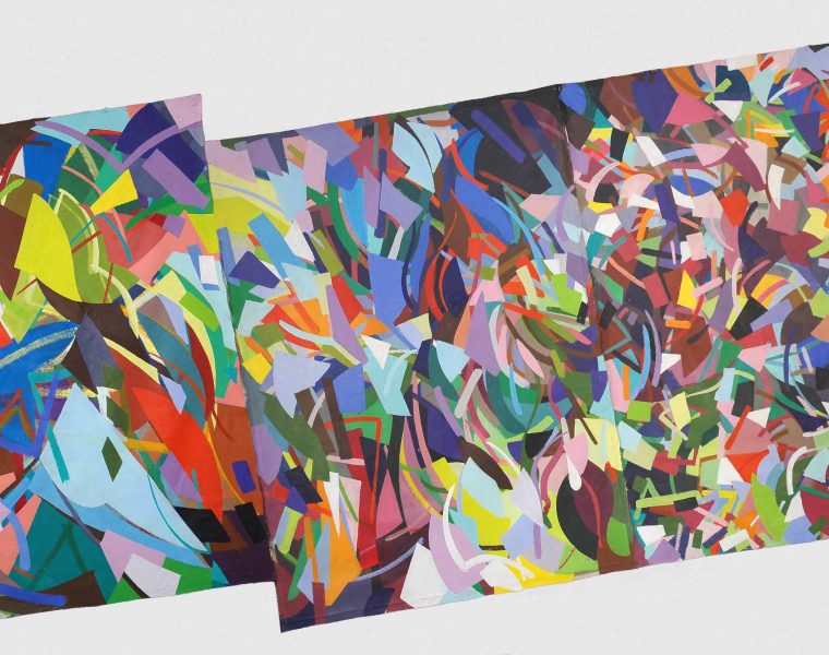 Samia Halaby, Centers of Energy, 1989. Courtesy of the artist, New York. Photo and copyright: Samia Halaby, New York.