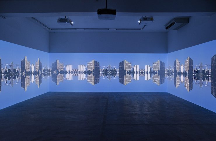 Sweet Talk: Commissions (Beirut) _ Solidere, 1994-1997 1994-1997/2019 Multi-channel video, color, silent 05:10:00, loop Edition 5 + 2 AP, Installation view, Walid Raad: Another Festival of (In)gratitude, 2024, Sfeir-Semler Karantina, Beirut, Lebanon Courtesy of the artist and Sfeir-Semler Gallery Beirut/Hamburg
