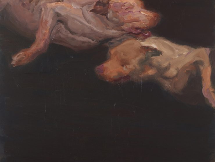 Canines, 2017, Acrylic on canvas, 140 x 120 cm. Courtesy of Saleh Barakat Gallery, Beirut.....