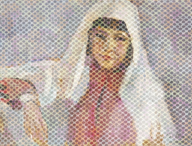 'Vision of Time', Roger Moukarzel and Teal Art Foundation, Circled Fabric V2, 120 cm.