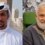 Mohammed Kazem (left) and Ismail Al Rifai, 2025. Photo by Motaz Mawed. Images courtesy of Sharjah Art Foundation