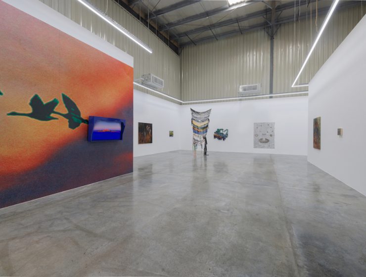 Installation image 'backbone' group show curated by studio salasil at Carbon 12.