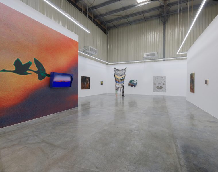 Installation image 'backbone' group show curated by studio salasil at Carbon 12.