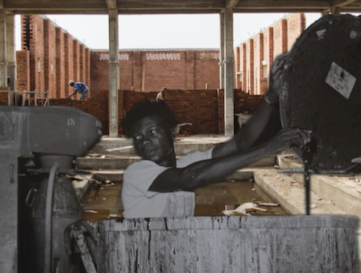 Ibrahim Mahama, On a spaceship, 2019-2022. Giclee Fine Art Print on Hahnemühle Fine Art Paper – Photo Rag Smooth. 40 x 50 cm. Edition of 30 © the artist. Courtesy White Cube