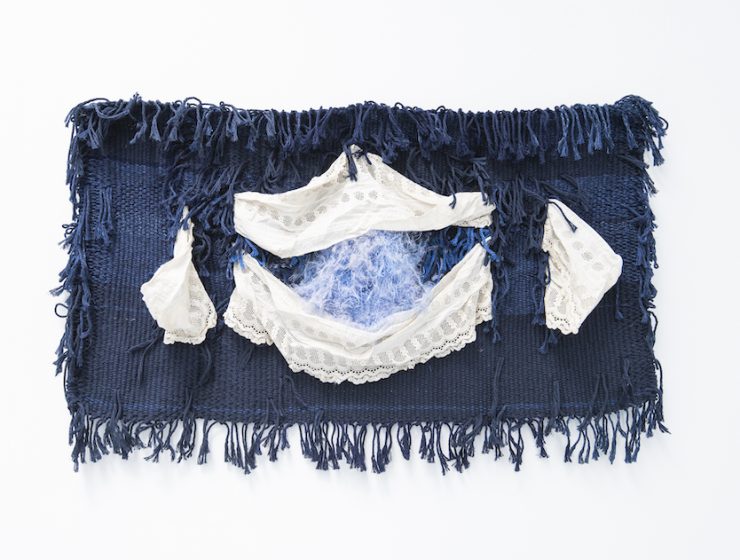 Josep Grau-Garriga Del Llit, 1992 Textile, 60 x 100 x 15 cm Courtesy of The Estate of Josep Grau-Garriga and Sabrina Amrani