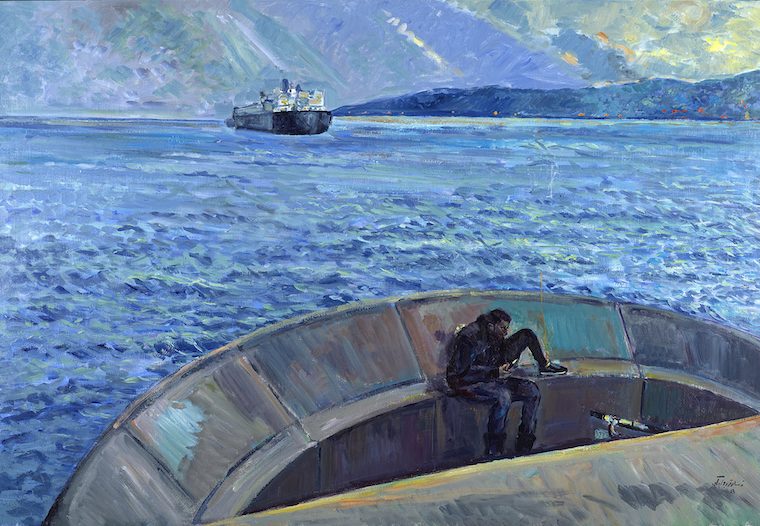 Oussama Baalbaki, Untitled, Acrylic on canvas, 200x300cm, 2023