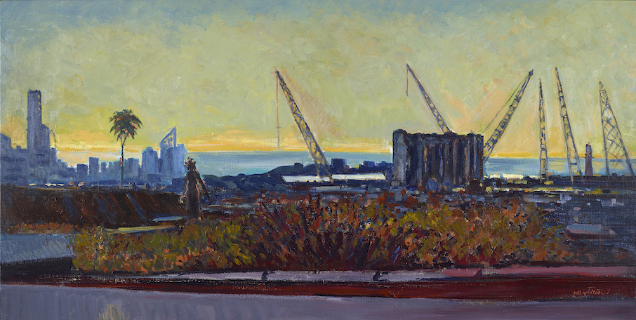Oussama Baalbaki, Untitled, Acrylic on canvas, 120x240cm, 2023