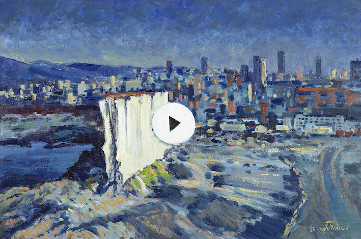Oussama Baalbaki, Untitled, Acrylic on canvas, 80x120cm, 2023