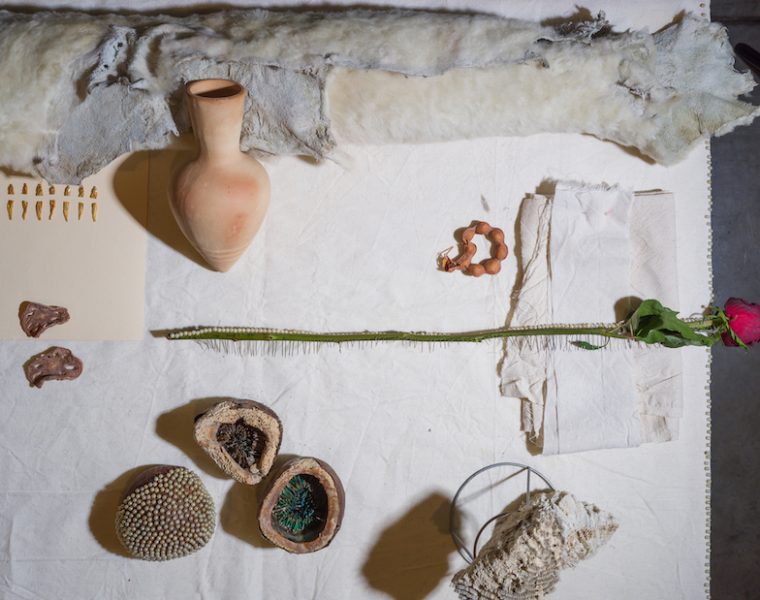 Detail of Richi Bhatia’s Assemblage Bed One, (2014 – 2024)