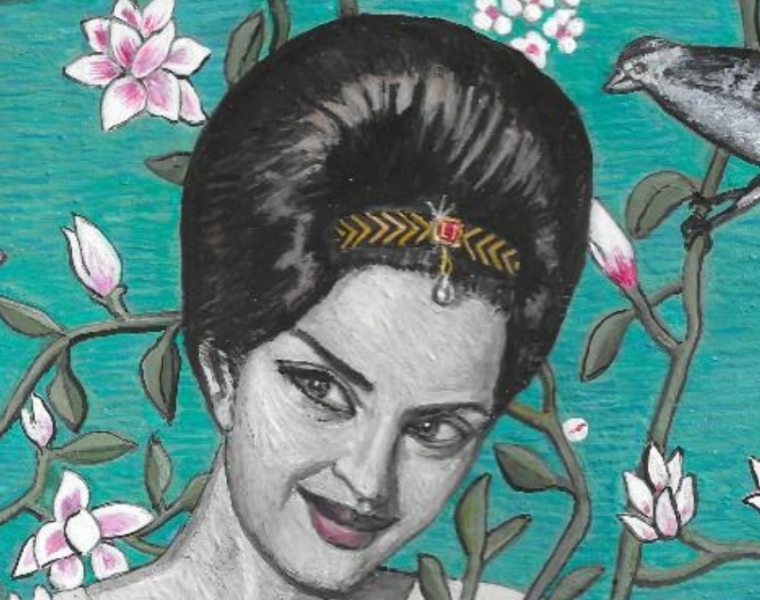 Soheila Sokhanvari, Wild at Heart (Portrait of Pouran Shapoori), 2019, Credit © Soheila Sokhanvari, courtesy Kristin Hjellegjerde Gallery.