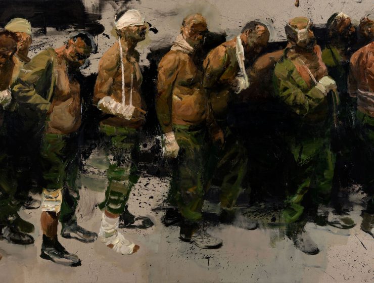 Untitled, 2020, Acrylic on canvas, 123 x 213 cm. Courtesy of Saleh Barakat Gallery. Photo ©Paul Hennebelle