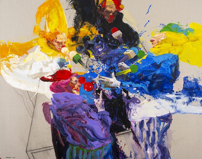 Untitled IX, 2024 Acrylic on canvas, 173 x 208 cm. Courtesy of Gallery Misr.