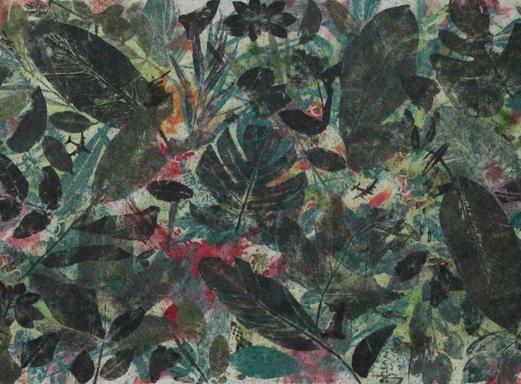 Zena Assi-Flora and Fauna-2022-Mixed Media on Canvas-58cmx150cm