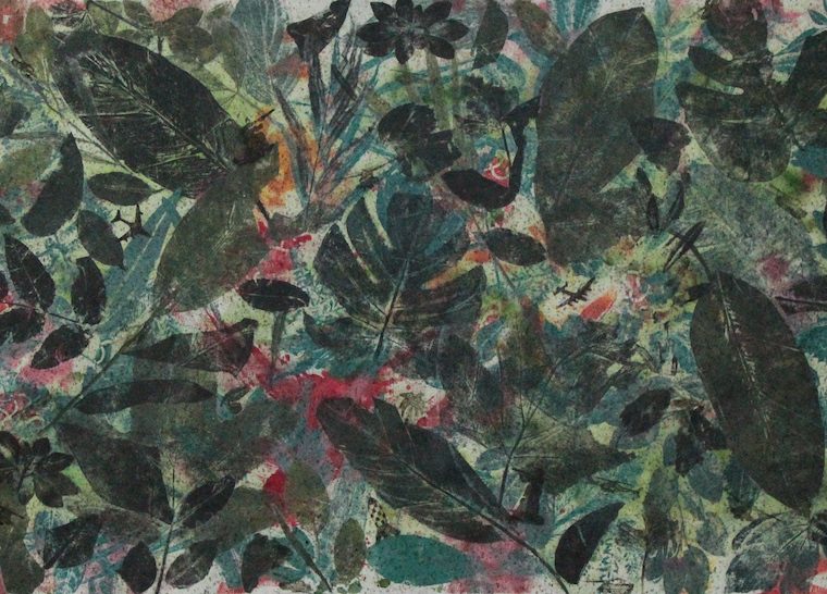 Zena Assi-Flora and Fauna-2022-Mixed Media on Canvas-58cmx150cm
