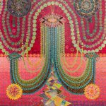 Asad Faulwell, 'Apparition', 2025, Acrylic and mixed media on canvas, 213.4 x 152.4 x 5 cm. Courtesy of the artist and Lawrie Shabibi.