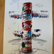 Totem Sketch inspired by Indian totems.