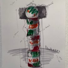 Totem Sketch inspired by Indian totems.