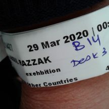 Exhibition Centre, Bahrain, as a Covid test location in 2020. It was previously a location for Art Fair Bahrain and cultural festivals. Taken with my mobile phone camera.