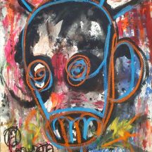 Aboudia, Môgô Dakar #1, 201. Courtesy Galerie Cécile Fakhoury (Abidjan, Dakar)