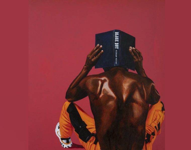 Fahamu Pecou, BlackBoy, 2020. Acrylic on canvas, 167.6 × 137.2 cm