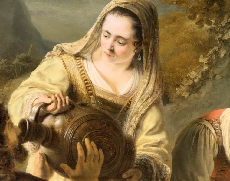 Ferdinand Bol (1616-1680), Rebecca and Eliezer at the Well, ca. 1645-46. Oil on canvas. Paris, musée du Louvre © RMN-Grand Palais (musée du Louvre) / Adrien Didierjean