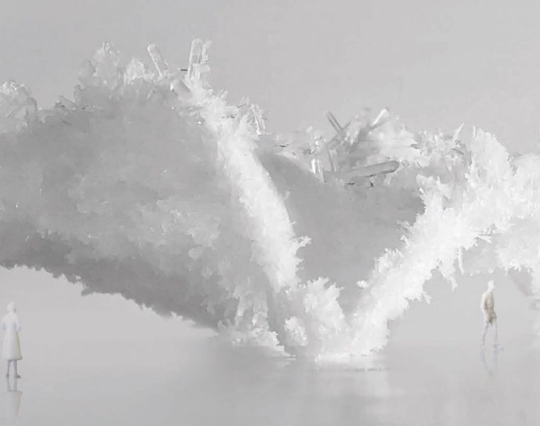 Crystallization experiments at waiwai office. Image courtesy National Pavilion UAE – La Biennale di Venezia and waiwai