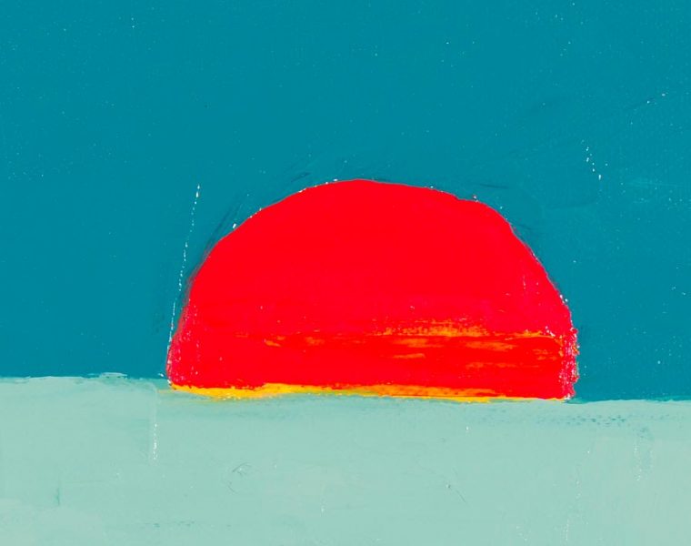 Etel Adnan, Untitled (073), 2010, oil on canvas, 24 × 30 cm, courtesy of the artist and Sfeir-Semler Gallery Beirut/Hamburg