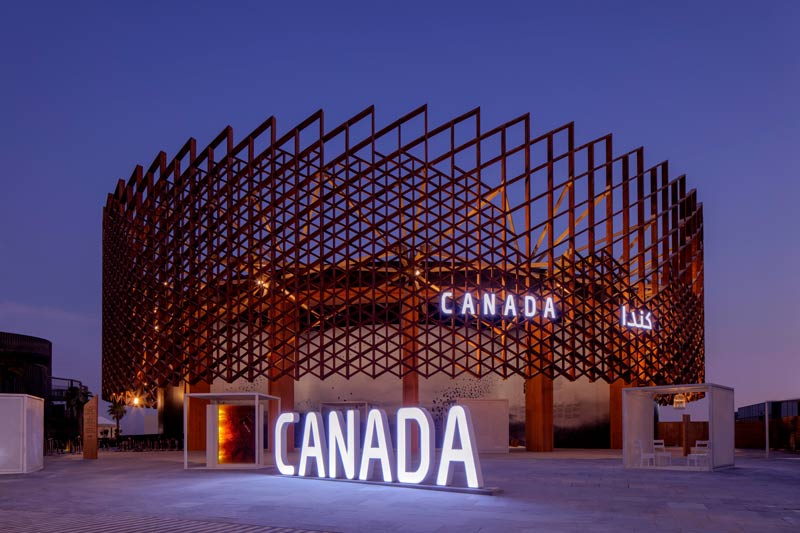 Supplied photo of Canada Pavilion. Expo 2020 Dubai
