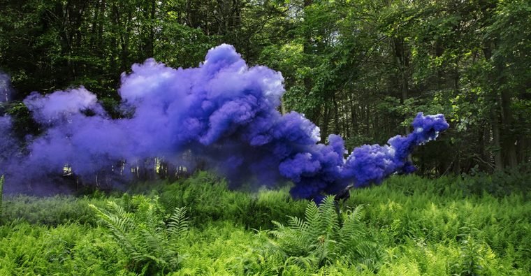 Floto + Warner, The Auras, Purple 10, 2017, 2017. Digital C-print, 76 × 50 cm. A. Galerie