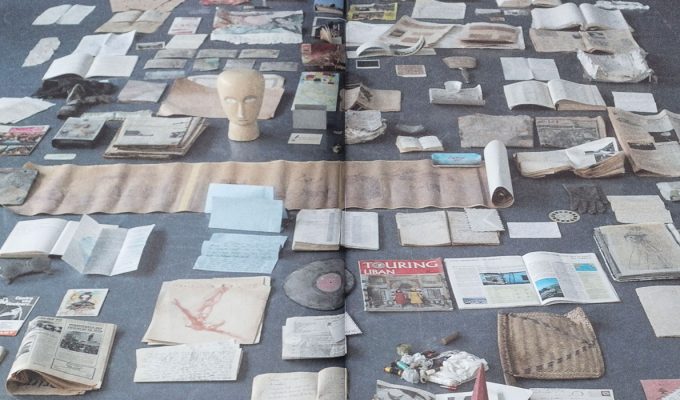 Spread from Abandoned Dwellings: A History of Beirut by Gregory Buchakjian