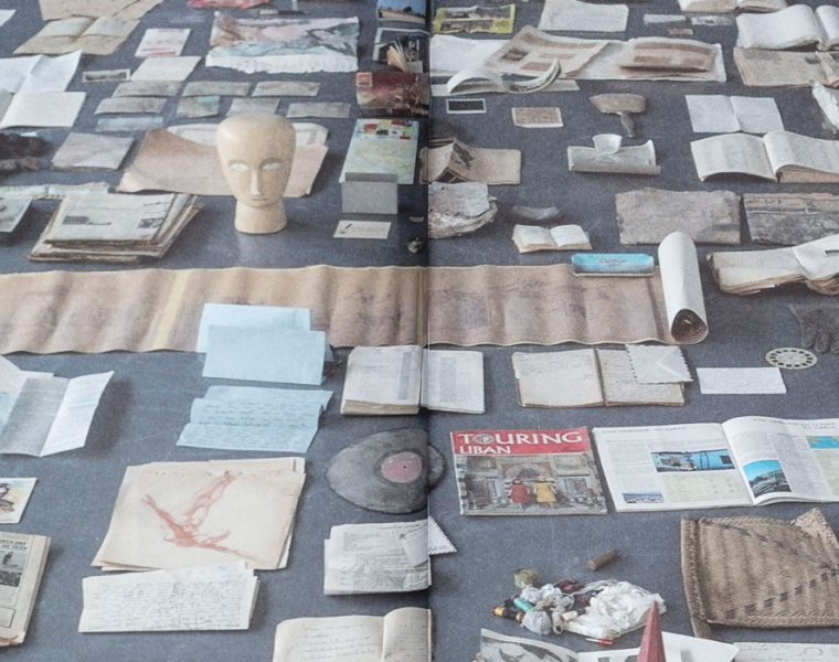 Spread from Abandoned Dwellings: A History of Beirut by Gregory Buchakjian