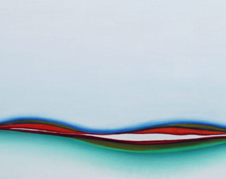 Huguette Caland, Check Point, 1974. Oil on linen, 149.2 x 149.2 cm. Courtesy of Studio Huguette Caland.