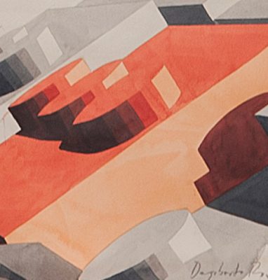 Dagoberto Rodríguez, Pasillo Hexagonal, 2019. Watercolour and graphite on paper, 130 × 130 cm. Courtesy of Sabrina Amrani gallery